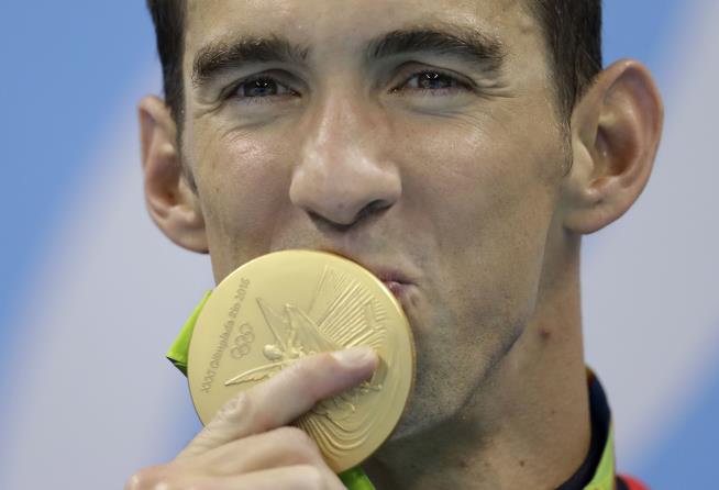Phelps Adds Gold No. 19