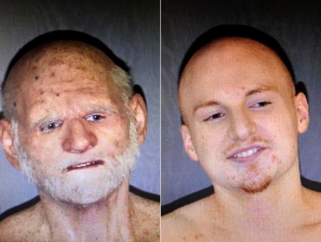 Fugitive's Old-Man Disguise Falls Short: Eyes Do Him In