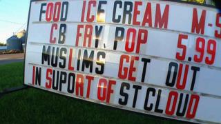 Minn. Restaurant Owner Puts Up 'Muslims Get Out' Sign