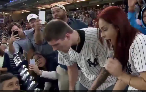 Yankee Fan Drops Bomb on GF—and Engagement Ring