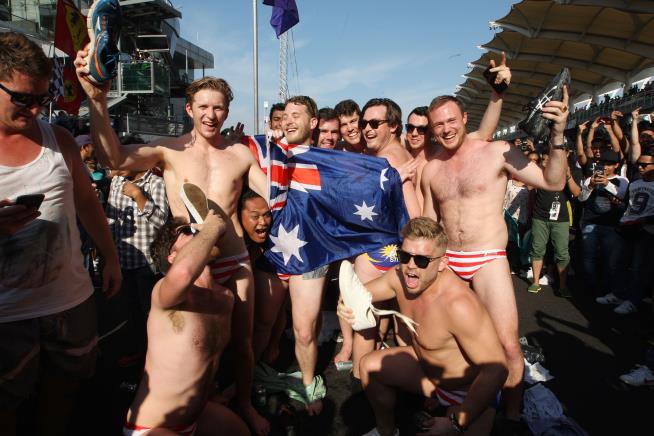Aussies' Racy Stunt at F1 Race Ends Badly