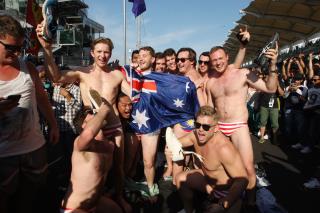 Aussies' Racy Stunt at F1 Race Ends Badly