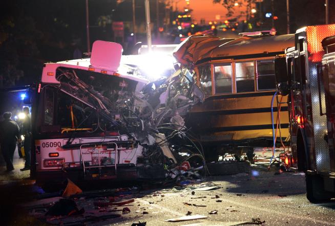 6 Dead in 'Horrific' Crash Between School Bus, City Bus