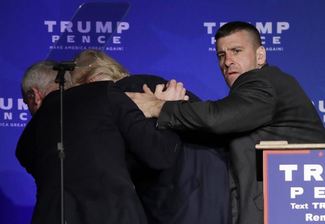 Trump Rushed Off Stage in Nevada