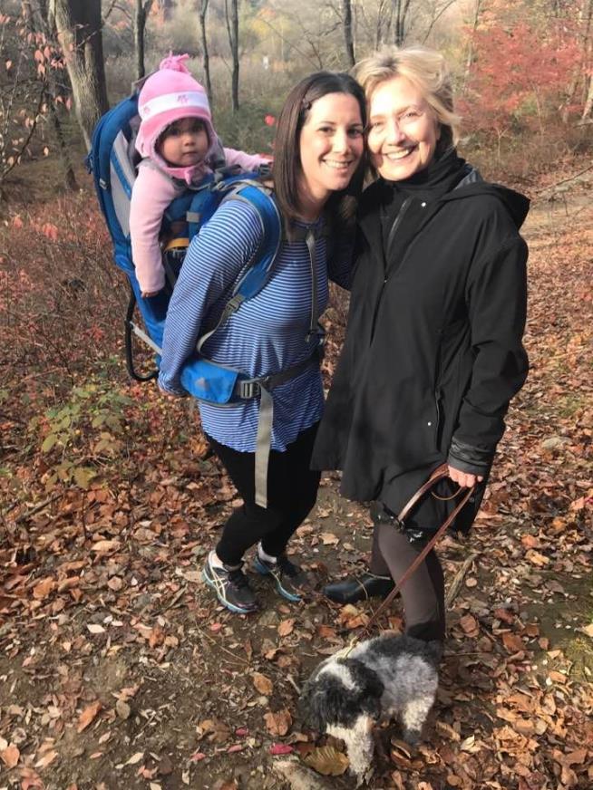 Trump Went to White House; Clinton Walked in the Woods