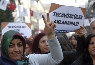 Turks Protest Law That Pardons Statutory Rapists