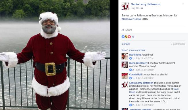 Santa Larry Breaks Mall of America's Santa Color Barrier
