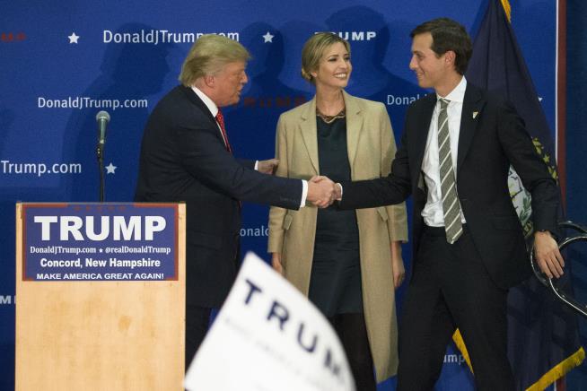 Kushner Officially in as Trump Adviser; Ivanka Out