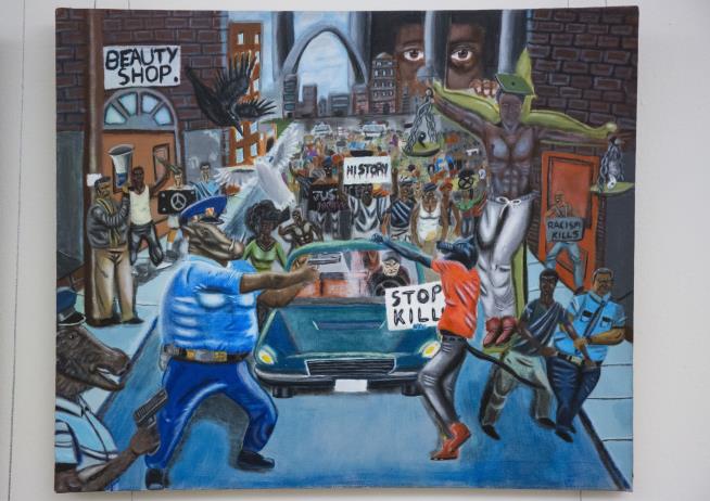 Lawmakers Battle Over Student Painting of Cops as Animals