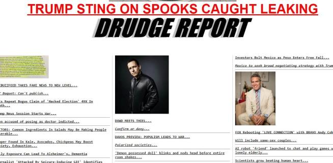 Mystery Hackers Target Drudge Report