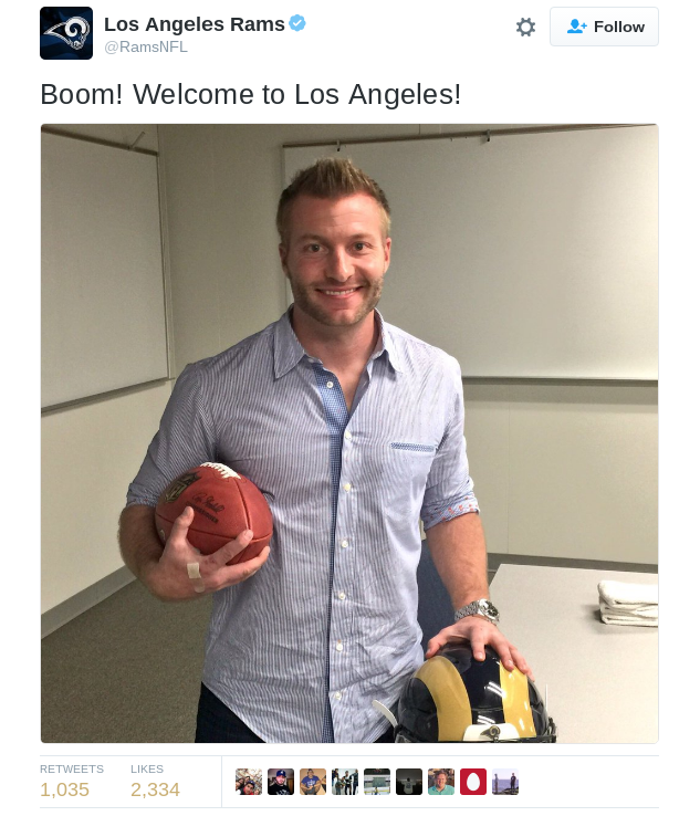 LA Rams Hire Youngest Head Coach in NFL History