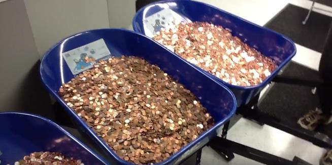 To 'Inconvenience' DMV, Guy Pays in 300K Pennies