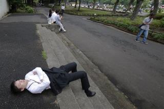 Public Napping OK in Japan —If You Do It Right