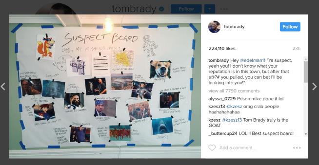 Tom Brady Has a Few Suspects in Stolen Jersey Case