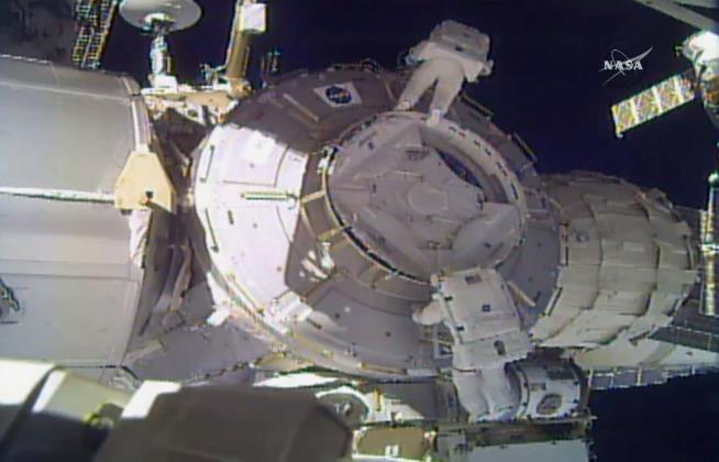 Space Station Shield Lost During Spacewalk