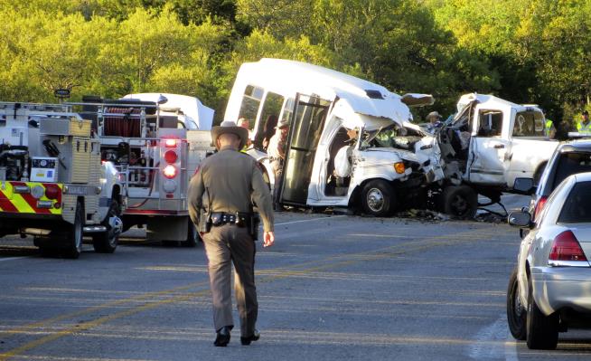 Witness: Driver in Crash That Killed 13 Was Texting