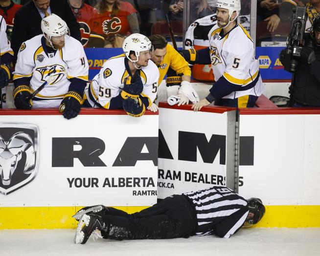 Hockey Linesman Sues Player Over Hit