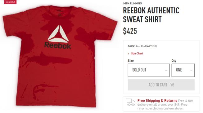 Reebok Trolls Nordstrom With a $425 'Sweat Shirt'