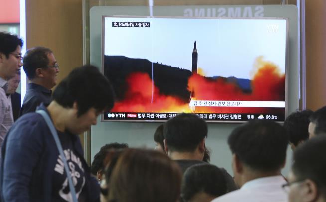 N. Korea Fires Missile That South Says Tanks Peace