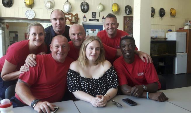Adele Surprises Grenfell Tower Firefighters