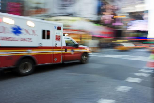 Drunk Man Jumps Out of Ambulance, Sues Medics