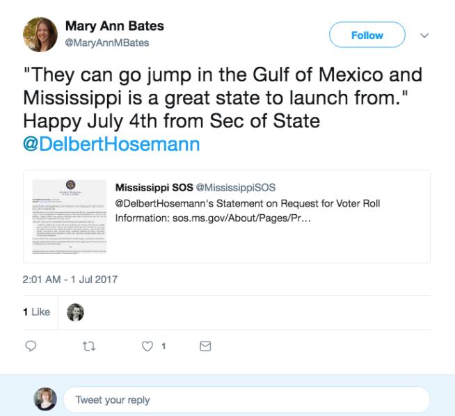 'Go Jump in the Gulf,' Miss. Tells Trump Commission