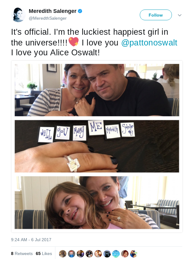 15 Months After Wife's Death, Patton Oswalt Is Engaged