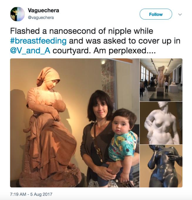 Breastfeeding Mom Swipes at Museum's Naked Hypocrisy