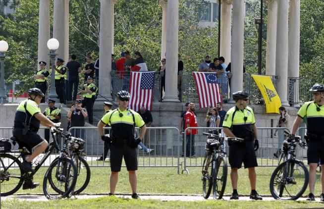 Boston 'Free Speech Rally' Surrounded by 15K Protesters