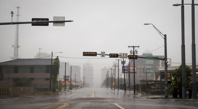 Harvey Lashing Texas as Category 2 Storm