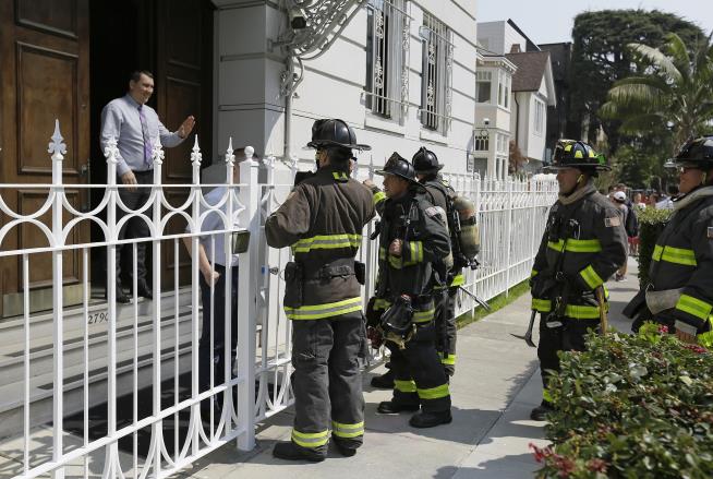 Officials: Russian Consulate Fire Was in the Fireplace