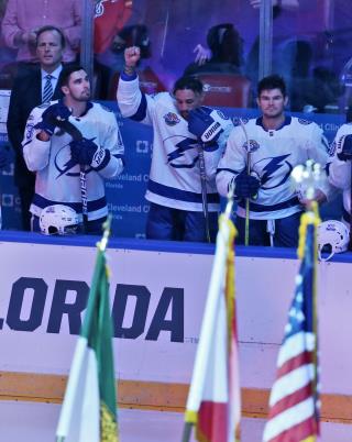 J.T. Brown Brings National Anthem Protests to the NHL