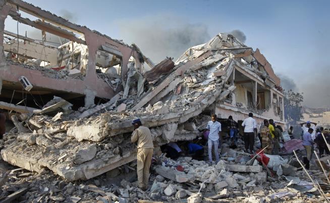 Huge Blast Rocks Somalia's Capital; Police Say 20 Killed