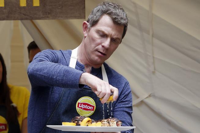 Bobby Flay Sows Confusion With Dramatic I-Quit Shirt