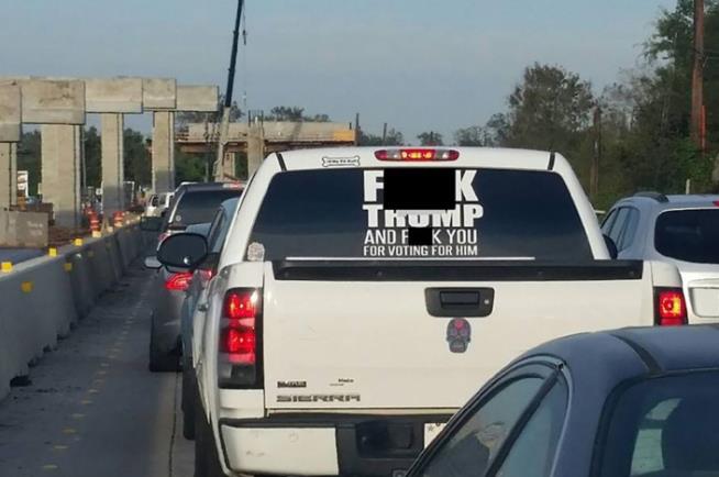 Texas Sheriff Mentions Charges Over Anti-Trump Sticker