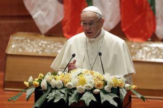 Pope Declines to Say One Word in Myanmar Keynote