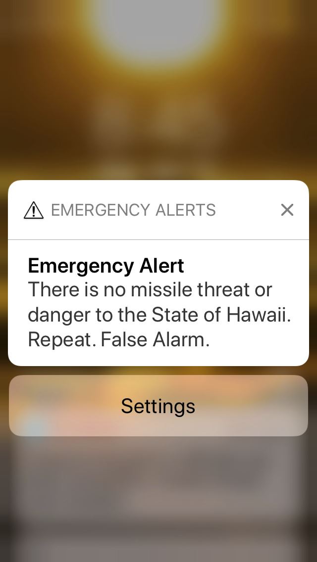 Hawaii: Employee Sent False Missile Alert With 2 Clicks