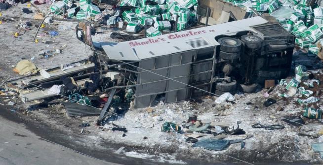 Death Toll in Hockey Team Bus Crash Rises to 15