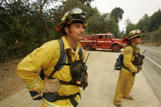 Wind Keeps Wildfires Spreading Throughout Calif.