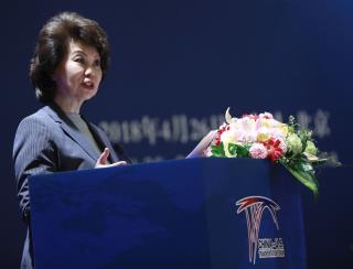 'Leave My Husband Alone' Chao Tells Student Protesters