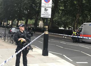 Car Slams Into Barriers Outside Houses of Parliament