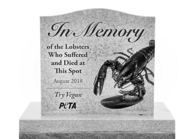 PETA Requests 5-Foot Tombstone for Lobsters