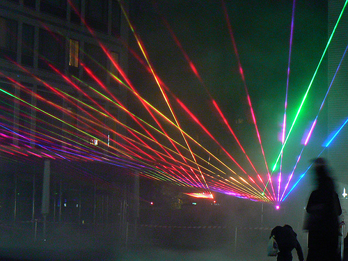 Russian Ravers Lose Sight After Laser Show