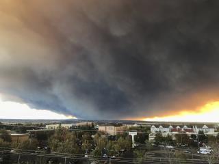 Evacuees Drive Through Flames to Escape California Wildfire