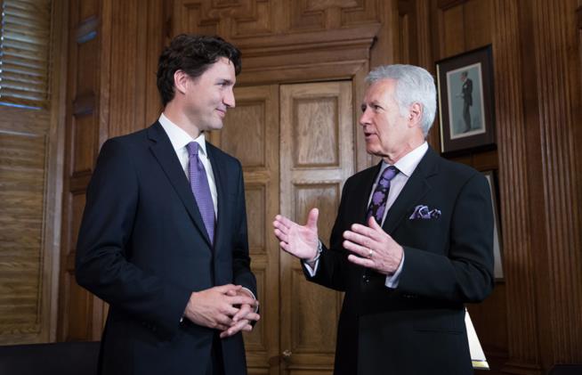 Alex Trebek Claims Trudeau Has a Secret ... Buzzer