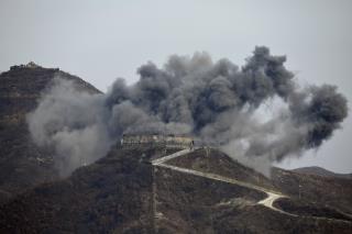 North Korea Blows Up 10 Border Posts