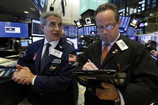 Indexes End Wobbly Day Mostly Higher