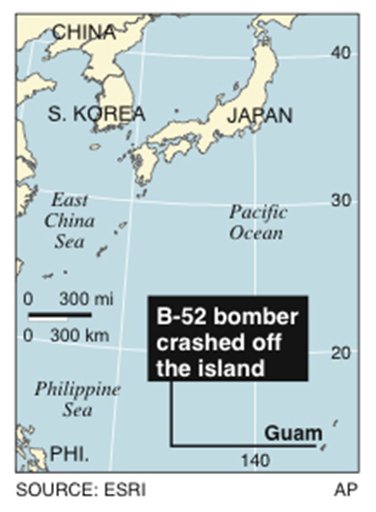 B-52 Crashes Off Guam