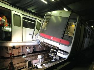 2 Hong Kong Subway Trains Collide