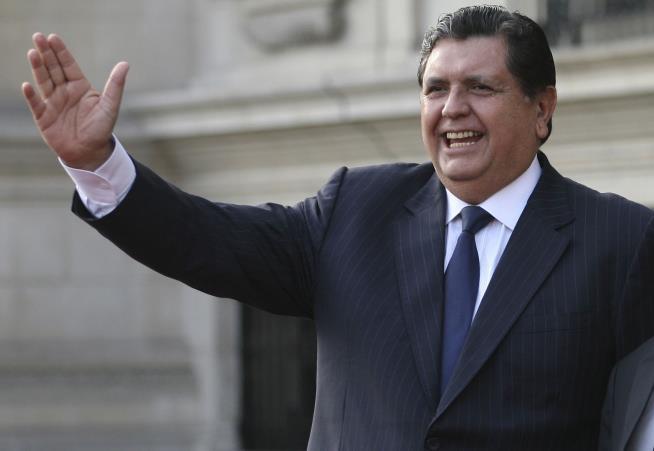 With Cops Closing In, Former Peru President Shoots Himself